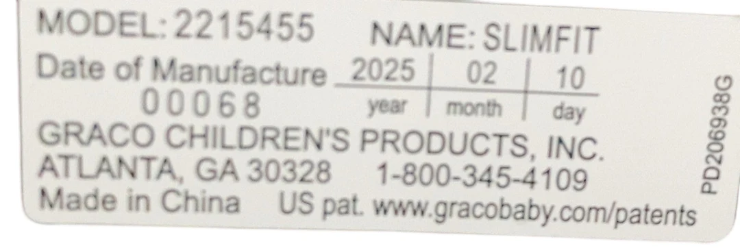 Graco SlimFit 3-in-1 Convertible Car Seat, 2025, Silas - Image 5