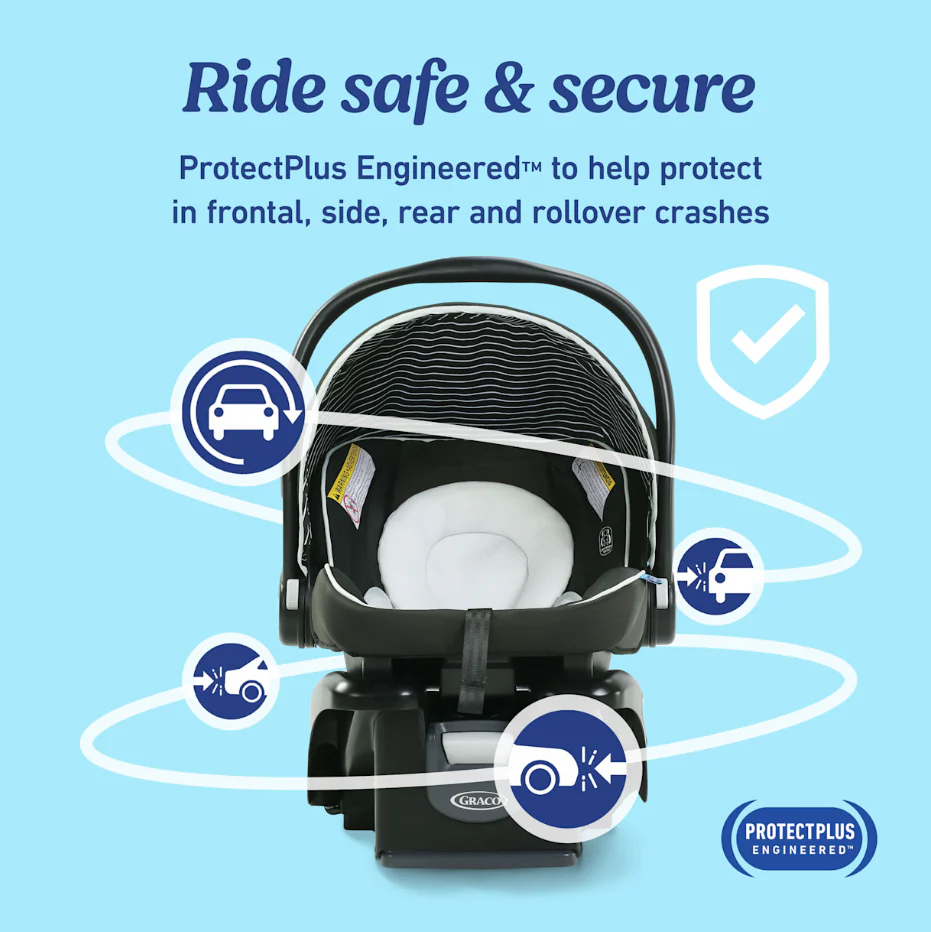 Graco SnugRide SnugFit DLX Infant Car Seat, Spencer, 2026 - Image 2