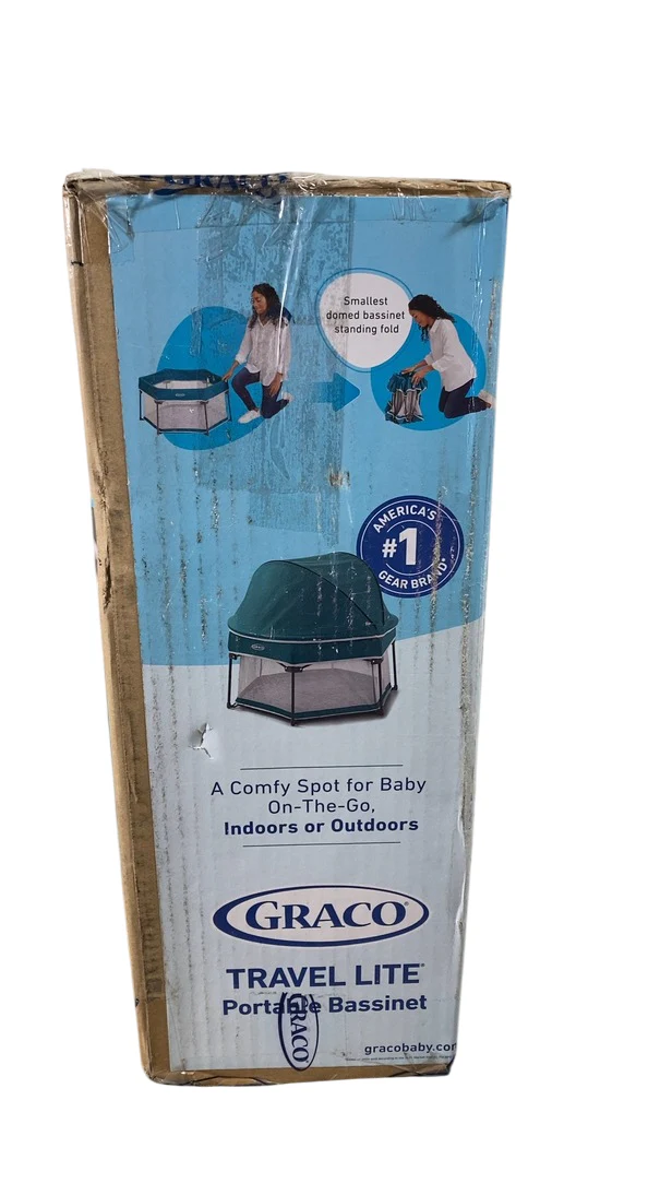 Graco Travel Lite Portable Bassinet, Brixton Fashion - Image 3