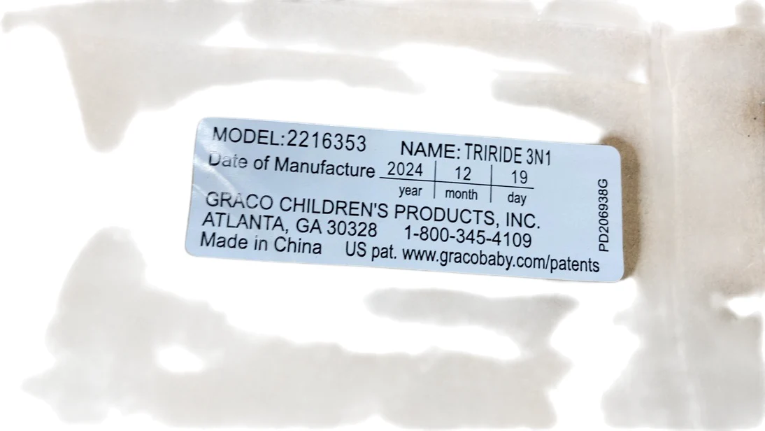 Graco TriRide 3-in-1 Convertible Car Seat, 2024, Kipling - Image 3