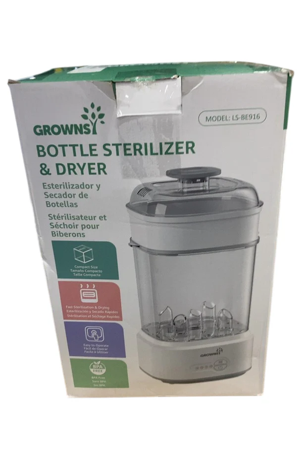 Grownsy Bottle Sterilizer and Dryer, White - Image 2