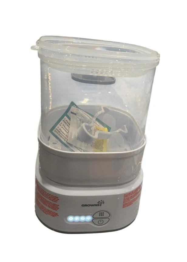 Grownsy Bottle Sterilizer and Dryer, White - Image 3