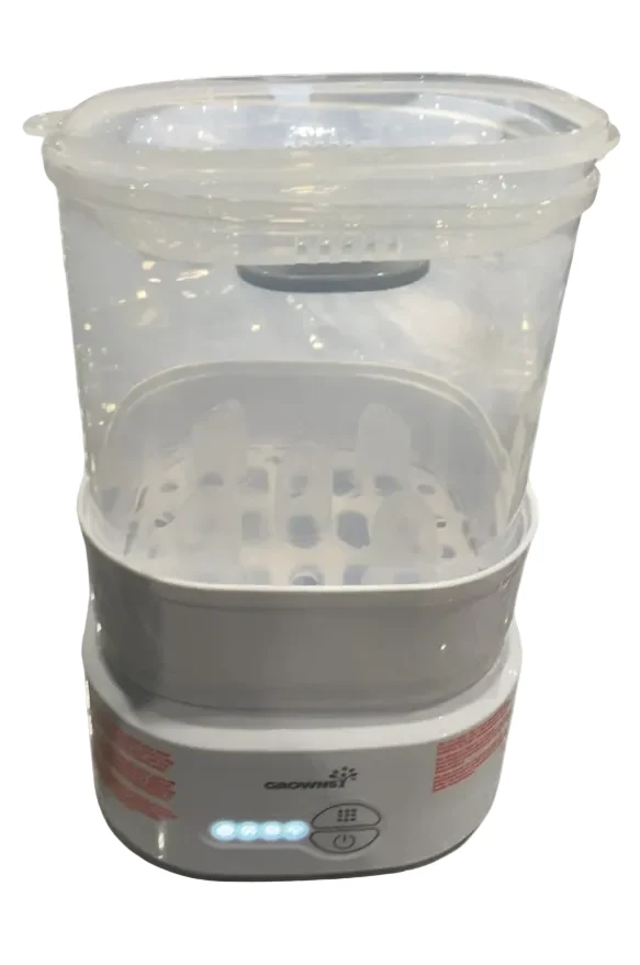 Grownsy Bottle Sterilizer and Dryer, White/Grey - Image 2