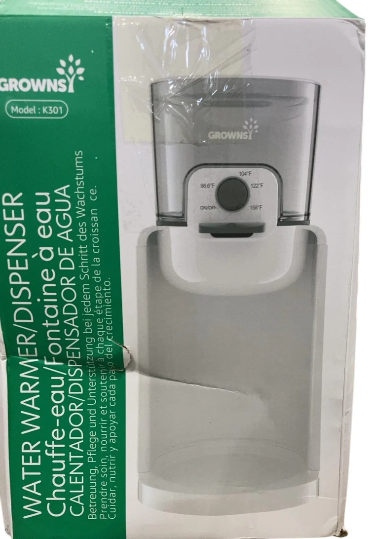 Grownsy Instant Baby Bottle Warmer with Night Light, White - Image 3