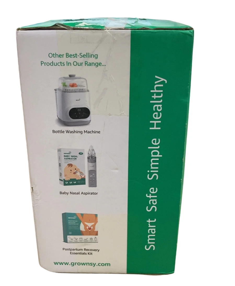 Grownsy Portable Bottle Warmer 5-In-1 Bottle Sterilizer, White - Image 3