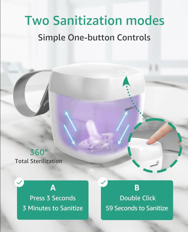Grownsy Portable Pacifier Sterilizer - Image 2
