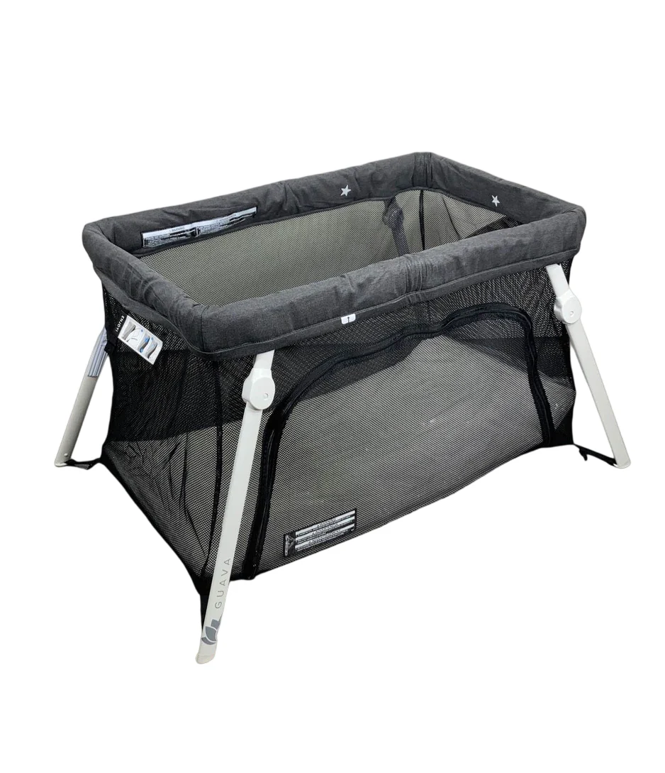 Guava Family Lotus Travel Crib and Play Yard, Grey