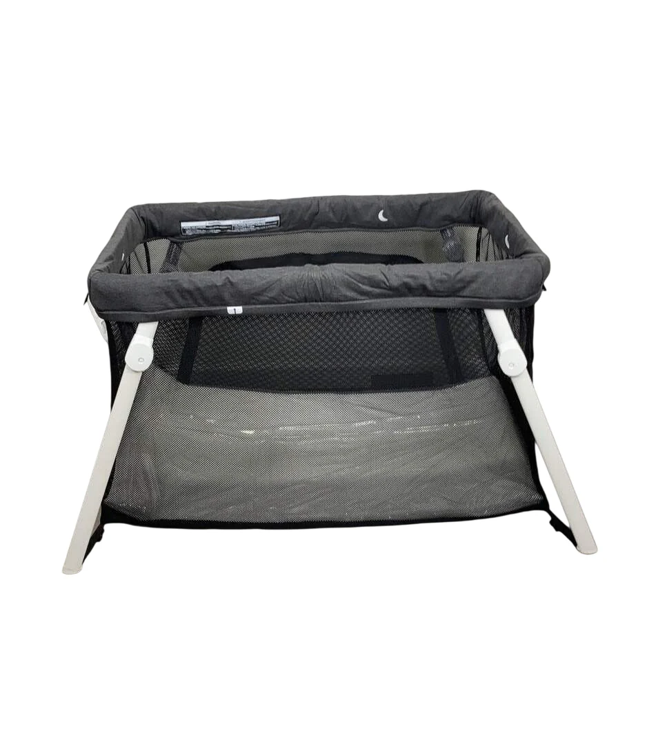 Guava Family Lotus Travel Crib and Play Yard, Grey - Image 3