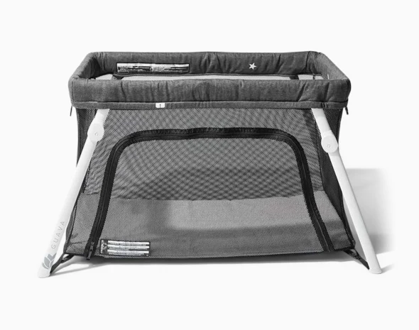 Guava Family Lotus Travel Crib and Play Yard, Grey
