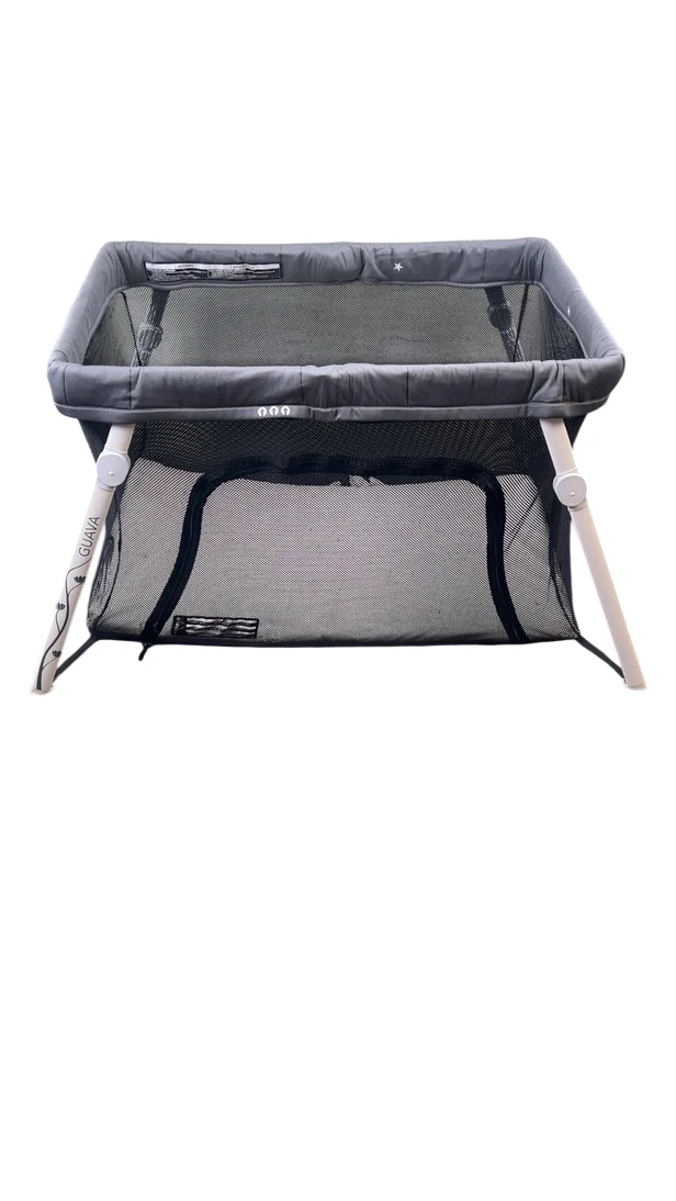Guava Family Lotus Travel Crib and Play Yard, Grey