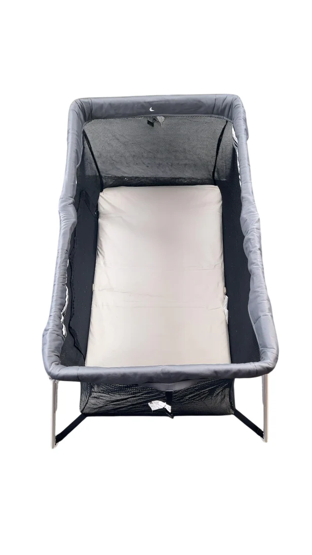 Guava Family Lotus Travel Crib and Play Yard, Grey - Image 3