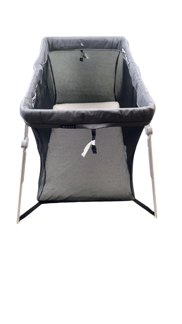 Guava Family Lotus Travel Crib and Play Yard, Grey - Image 5