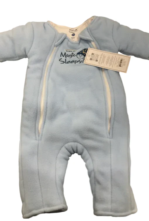 Halo Baby Merlin's Magic Sleepsuit, Blue, Micro-fleece, Small (12-18lbs)