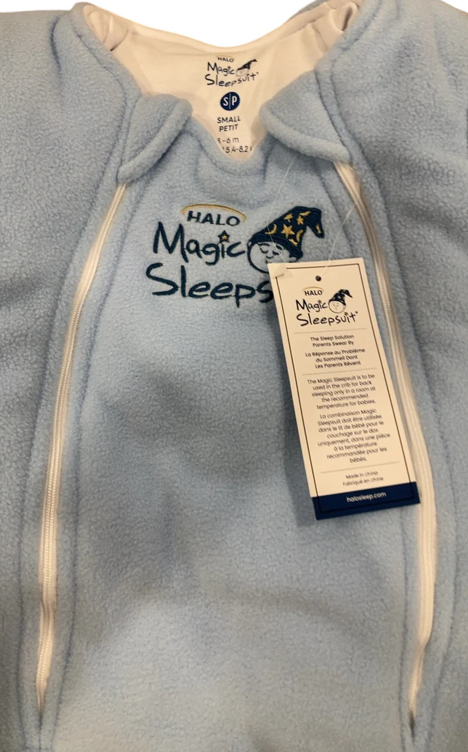 Halo Baby Merlin's Magic Sleepsuit, Blue, Micro-fleece, Small (12-18lbs) - Image 2