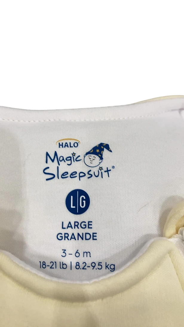 Halo Baby Merlin's Magic Sleepsuit, Cream, Cotton, Large (18-20lb) - Image 3