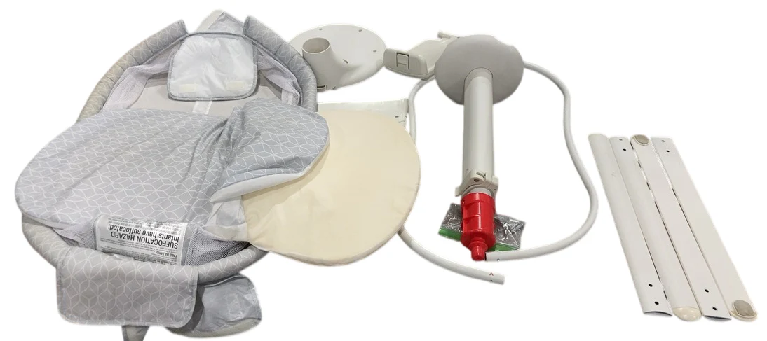 Halo BassiNest Connected Swivel Sleeper 3.0, White/Grey - Image 2