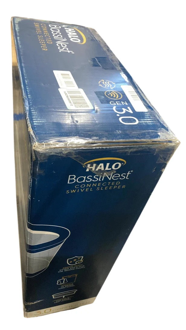 Halo BassiNest Connected Swivel Sleeper 3.0, White/Grey - Image 3