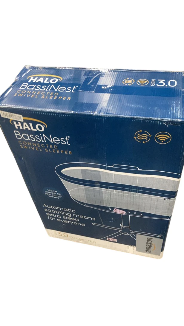 Halo BassiNest Connected Swivel Sleeper 3.0, White/Grey - Image 2