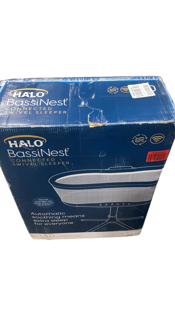 Halo BassiNest Connected Swivel Sleeper 3.0, White/Grey - Image 2