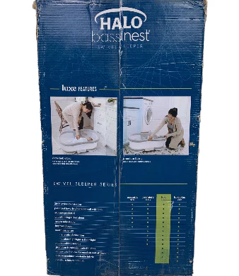 Halo BassiNest Swivel Sleeper Luxe Series, Dove Grey Tweed - Image 3