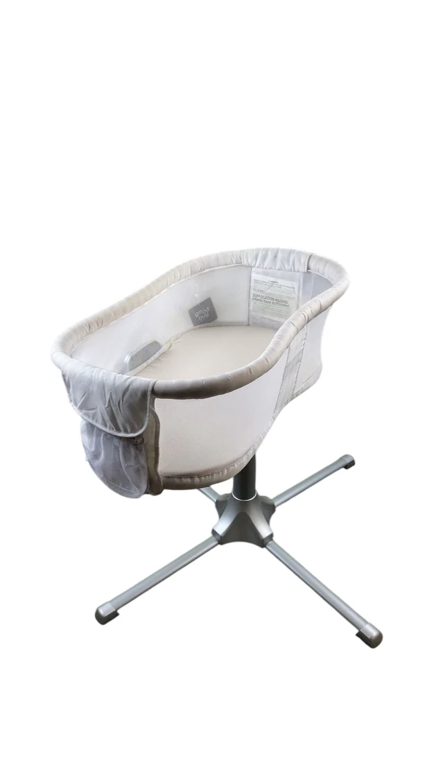 Halo BassiNest Swivel Sleeper Premiere Series, Silver Damask - Image 2
