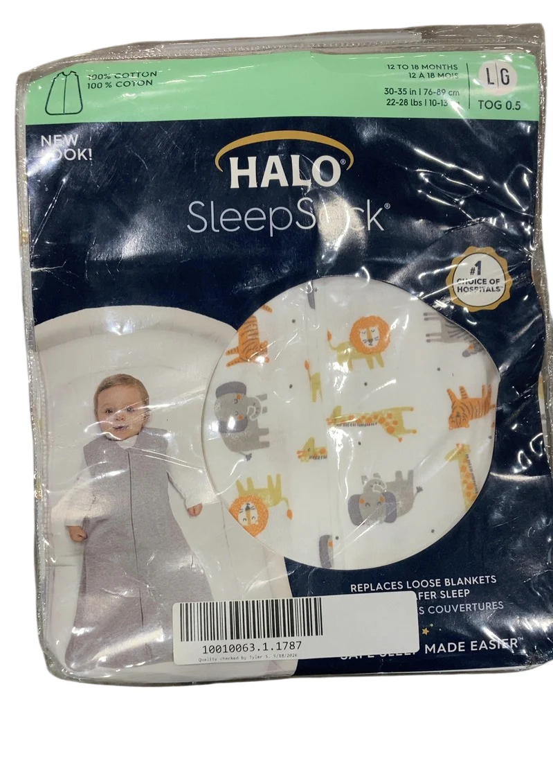 Halo Cotton Sleepsack, Animal Paint, Large - Image 2