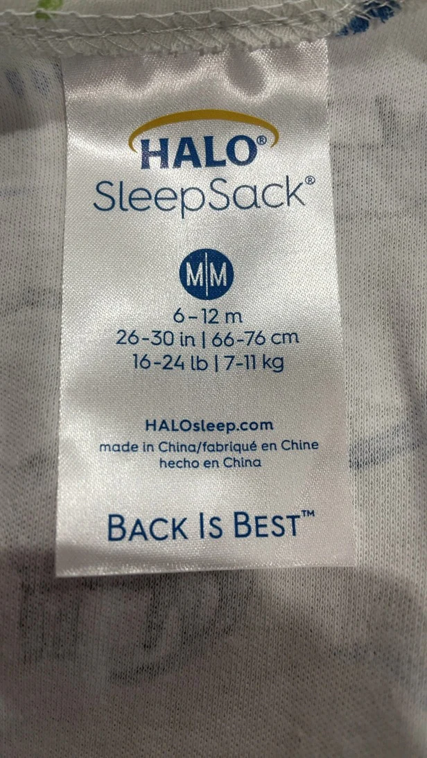 Halo Cotton Sleepsack, Medium, Watercolor Dinos - Image 5