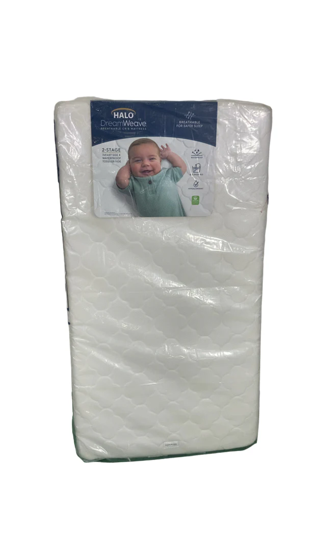 Halo Dreamweave Crib Mattress, White - Image 4