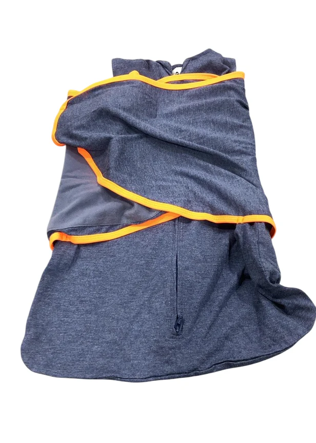 Halo Ideal Temp Swaddle, Navy/Orange, Small