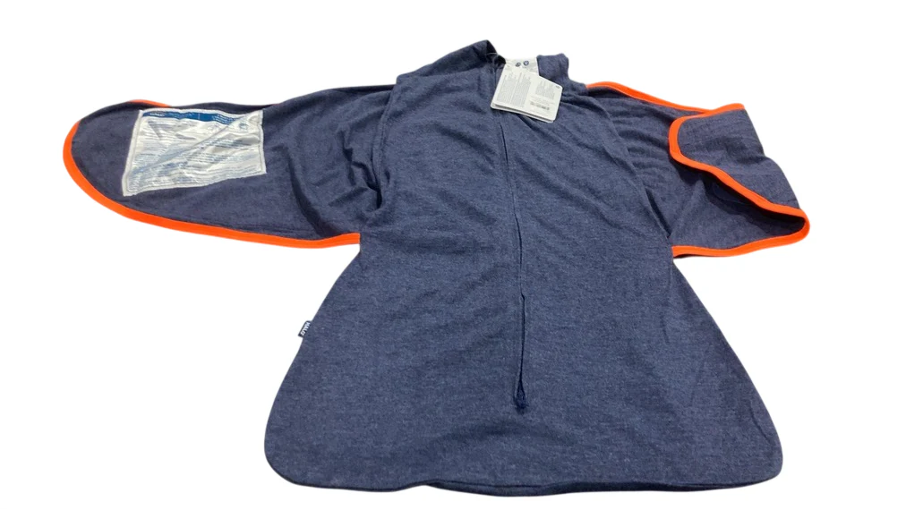 Halo Ideal Temp Swaddle, Navy/Orange, Small - Image 3