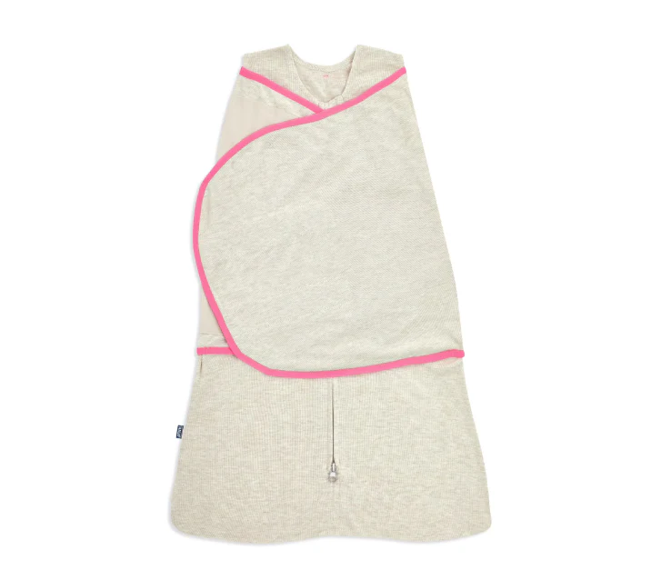 Halo Ideal Temp Swaddle, Newborn, Oatmeal/Pink