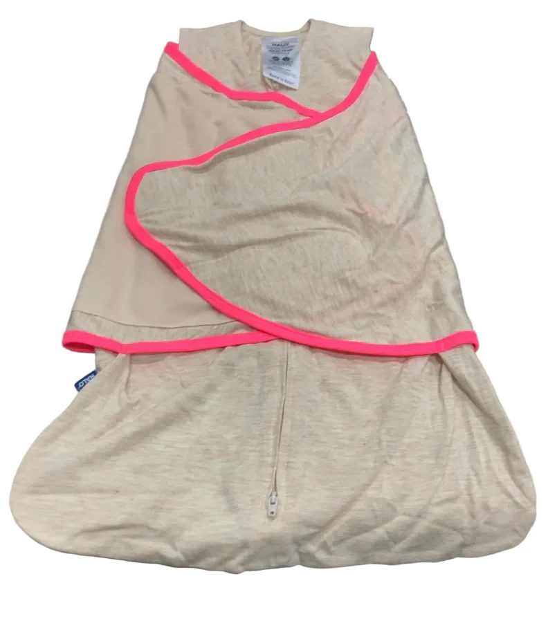 Halo IdealTemp SleepSack Swaddle, Newborn, Oatmeal Pink - Image 3