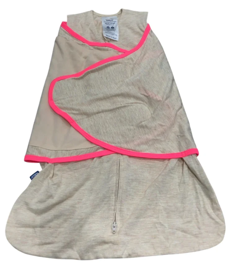 Halo IdealTemp SleepSack Swaddle, Newborn, Oatmeal Pink