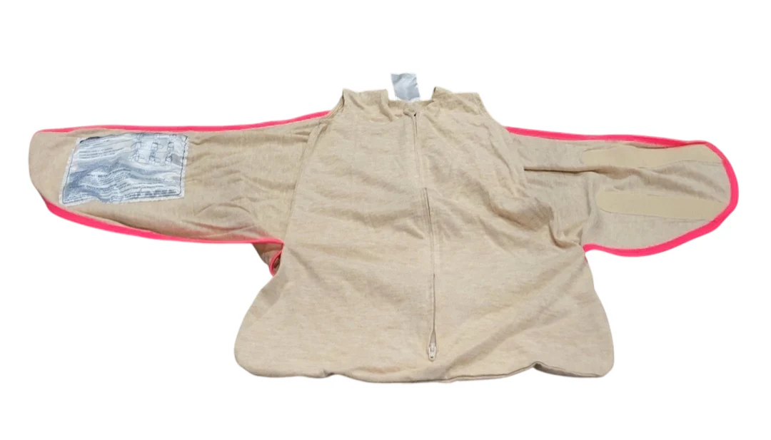Halo IdealTemp SleepSack Swaddle, Newborn, Oatmeal Pink - Image 3