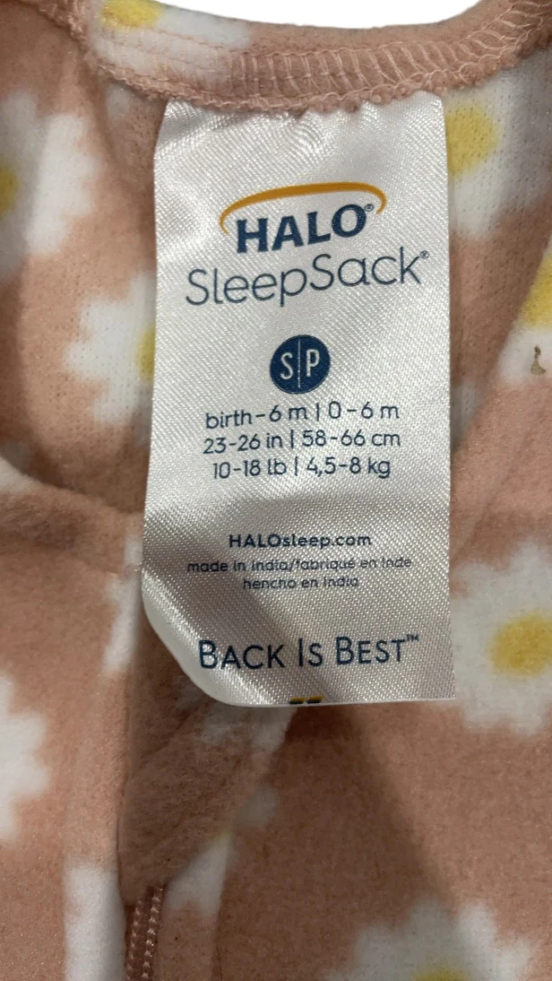 Halo Micro-Fleece SleepSack, Daisy, Small - Image 5