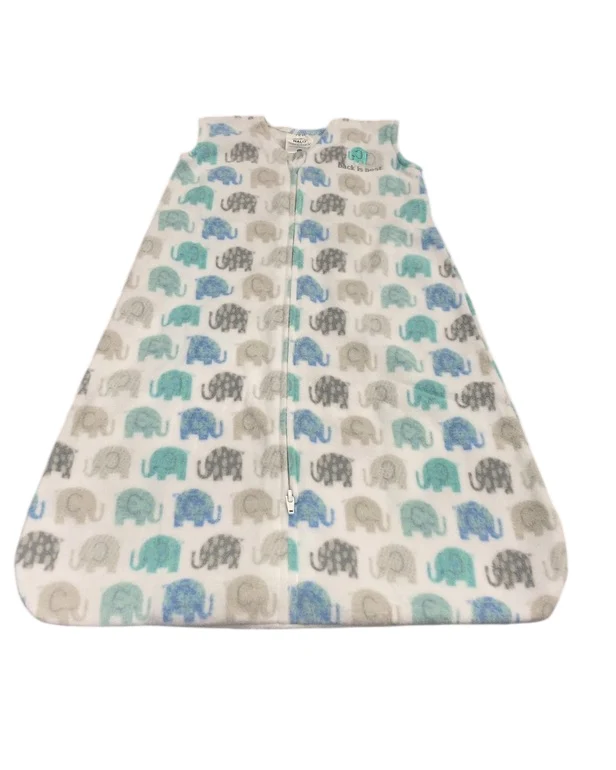Halo Micro-Fleece SleepSack, Medium, Textured Elephant - Image 2
