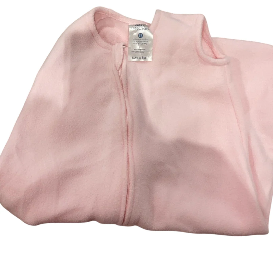 Halo Micro-Fleece SleepSack, Small, Soft Pink - Image 2