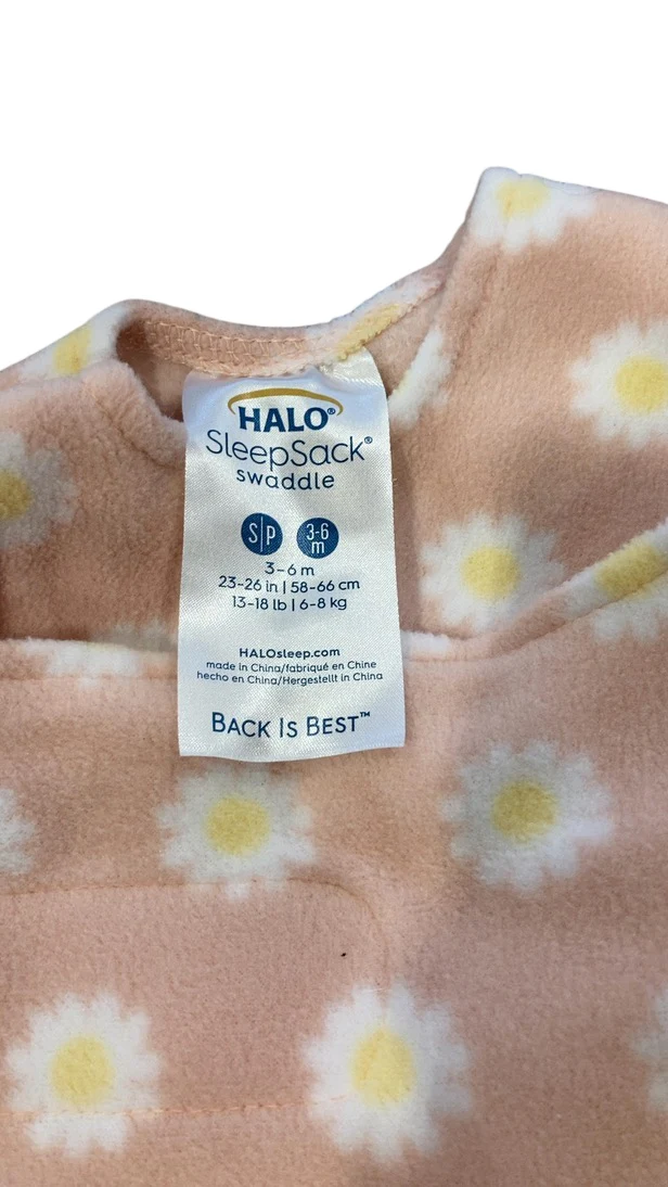Halo Micro-Fleece Swaddle, Daisy, Small - Image 4
