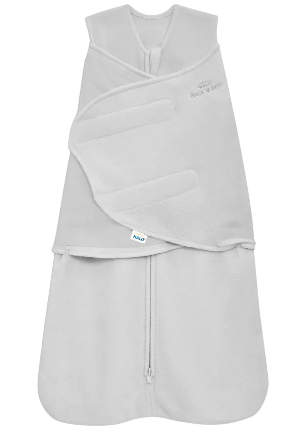 Halo Micro-Fleece Swaddle, Gray, Small