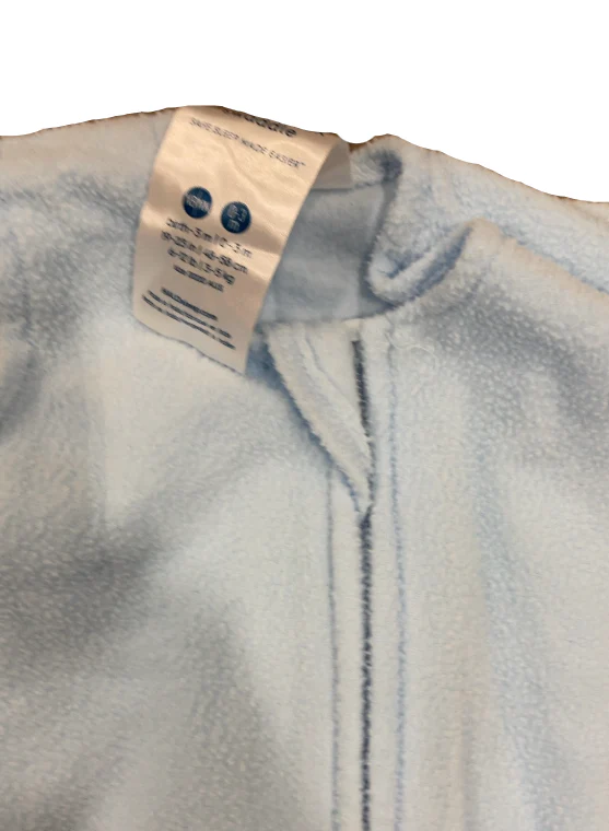Halo Micro-Fleece Swaddle, Newborn, Baby Blue - Image 4
