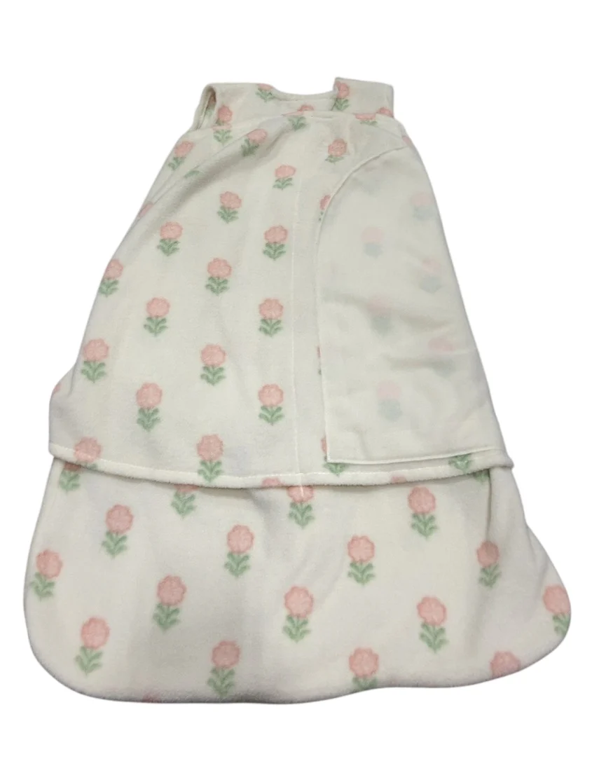 Halo Micro-Fleece Swaddle, Newborn, Block Flower - Image 3