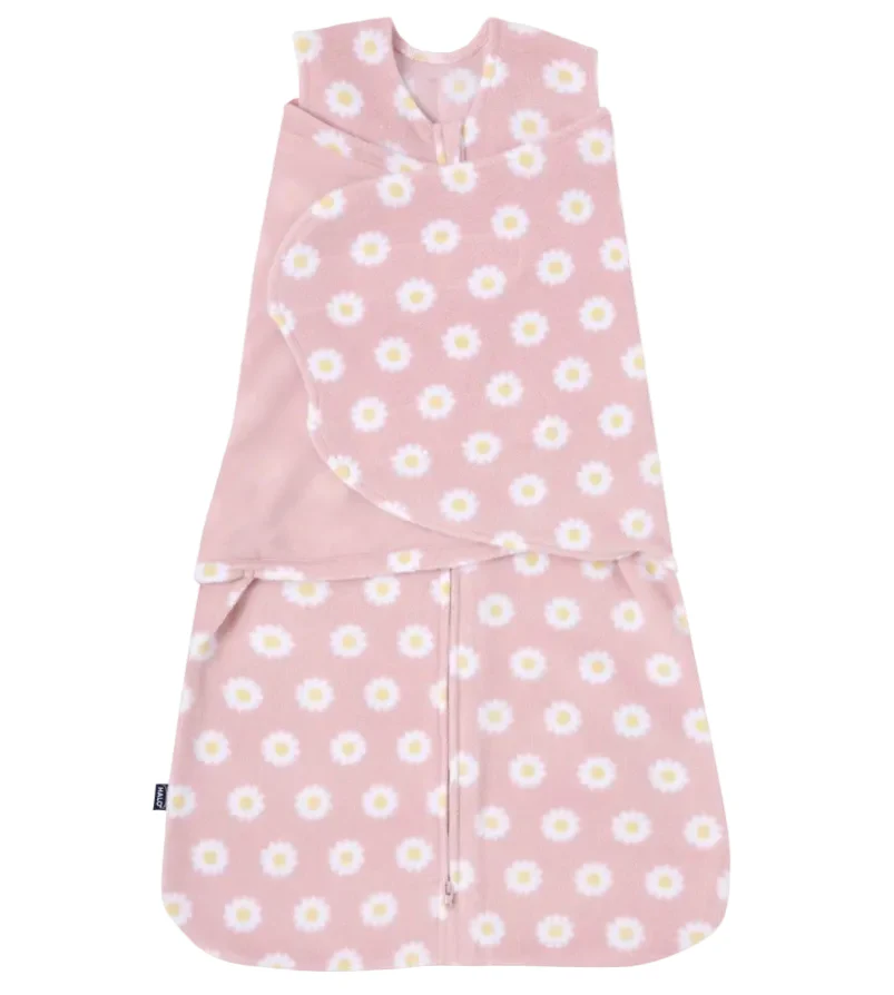 Halo Micro-Fleece Swaddle, Newborn, Daisy