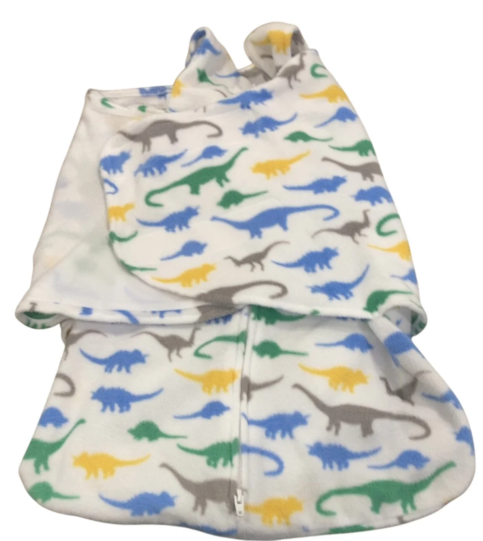 Halo Micro-Fleece Swaddle, Newborn, Dinos