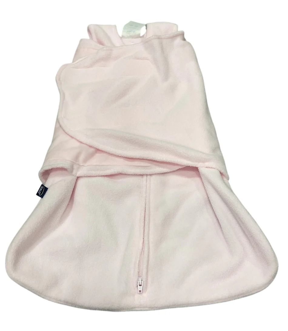 Halo Micro-Fleece Swaddle, Newborn, Light Pink