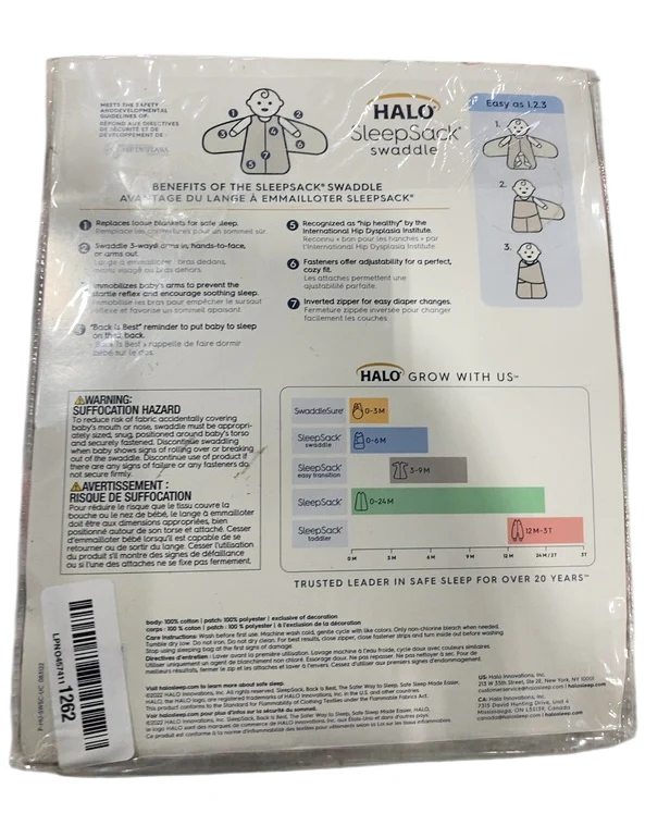 Halo Micro-Fleece Swaddle , Pink, Small - Image 3