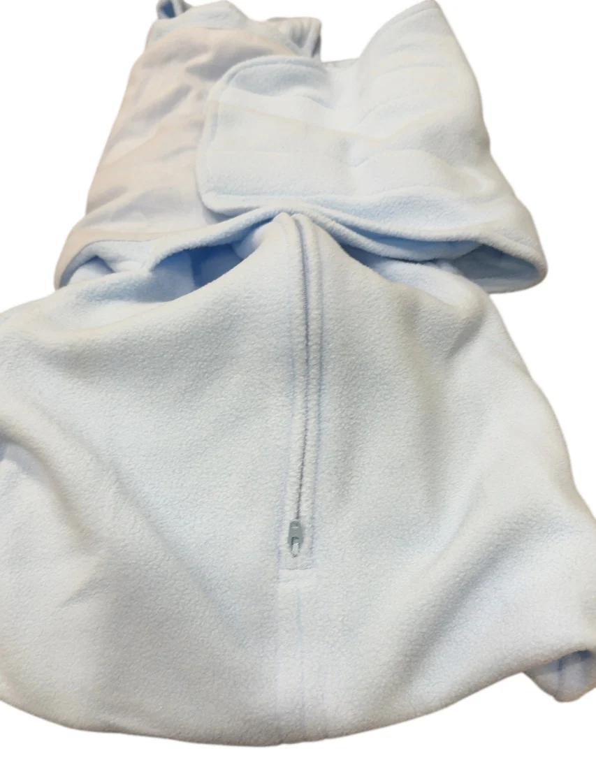 Halo Micro-Fleece Swaddle, Small, Baby Blue - Image 2