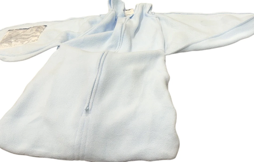 Halo Micro-Fleece Swaddle, Small, Baby Blue - Image 3