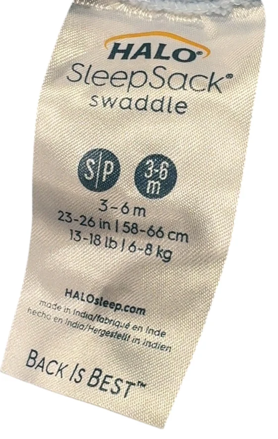 Halo Micro-Fleece Swaddle, Small, Baby Blue - Image 4