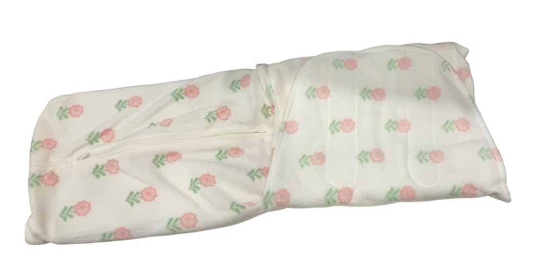Halo Micro-Fleece Swaddle, Small, Block Flower - Image 2