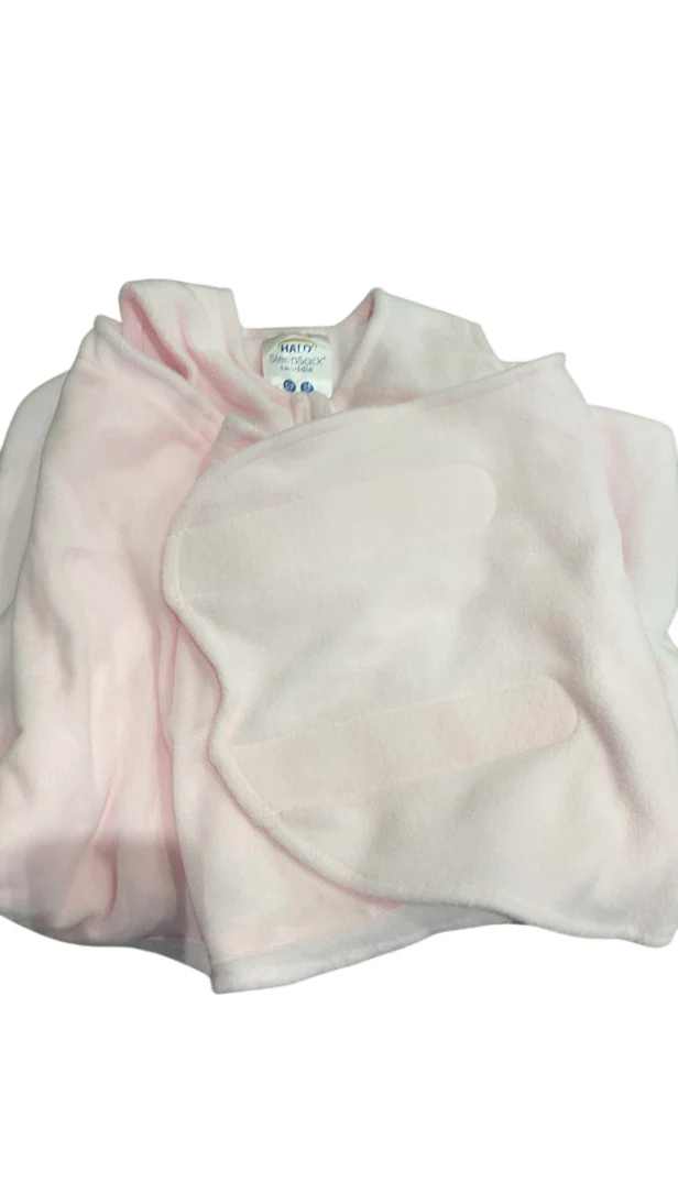 Halo Micro-Fleece Swaddle, Small, Light Pink - Image 2